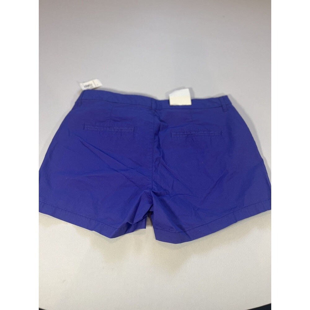 Old Navy Everyday Shorts Women's 10 Purple Flat Front High Rise Pockets NEW! - Picture 2 of 10